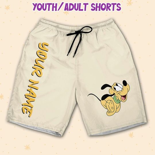 Personalize Disney Pluto Babi Shorts JS, Pluto Shorts