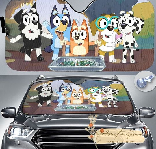 BlueyDad Car Sunshade, Funny BlueyDad Sunshade, BlueyDad Car Decoration