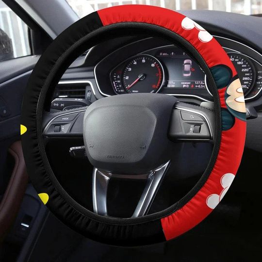 Mickey Cute Steering Wheel Cover,Disney Car Accessories,Steering Wheel Cover