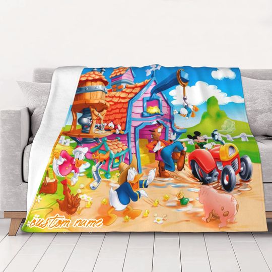 Disney Walt Before Mickey Custom name Blanket Printed Soft Flannel Fleece Warm Video Games Throw Blankets