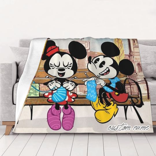 Disney Walt Before Mickey Custom name Blanket Printed Soft Flannel Fleece Warm Video Games Throw Blankets
