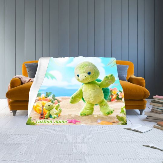 Disney OluMel Custom Name Soft Flannel Blanket Throw All Seasons Sofa Warm Blankets For Baby Blanket