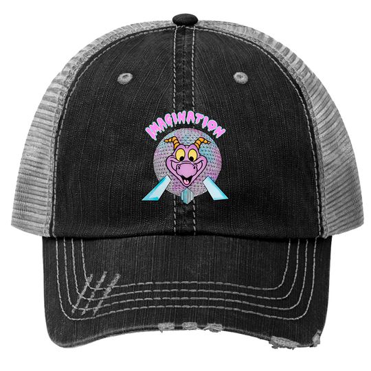 IMAGINATION - Figment Trucker Hats, Disney Figment Trucker Hats