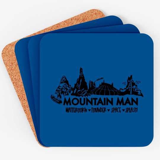 Disney mountain man Coasters, DISNEYLAND Coasters, splash mountain, space mountain , Matterhorn Coasters