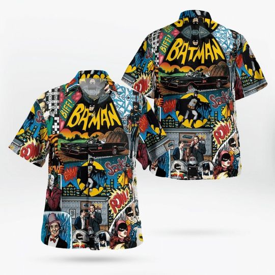 Batman Superheroes Characters Lovers Hawaiian Shirt, Shirt For Men, Happy Father's Day Shirt