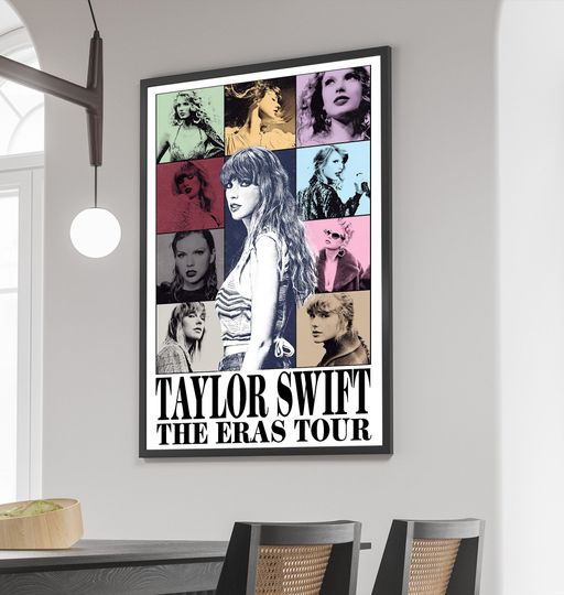 Discover Taylor Eras Tour Poster, Taylor Vintage Art