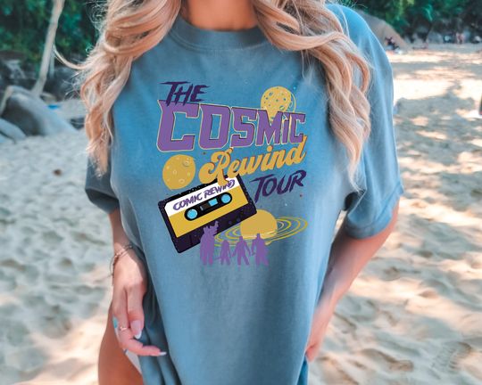 The Cosmic Rewind Tour Cassette Shirt, Disney Group Shirt, Guardians and Galaxy Shirts