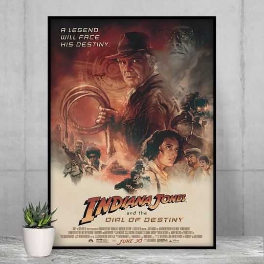 2023 Indiana Jones And The Dial Of Destiny Movie Poster
