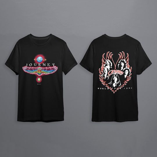80s Journey Departure 1980 Album Cover Art Alton Kelley Rock t-shirt