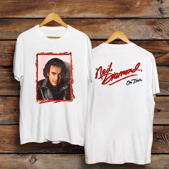 Neil Diamond T-Shirt, Vintage Neil Diamond On Tour T-Shirt