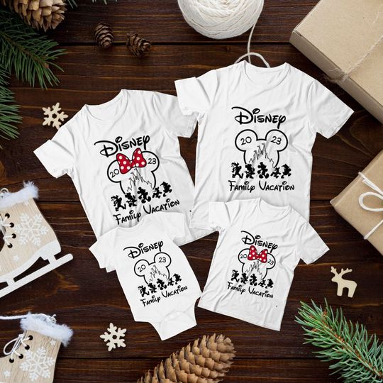 Disney Family Vacation Shirts, Personalized Disney Family Shirts, Disney Shirt, 2023 Disney Family Vacation T-shirts