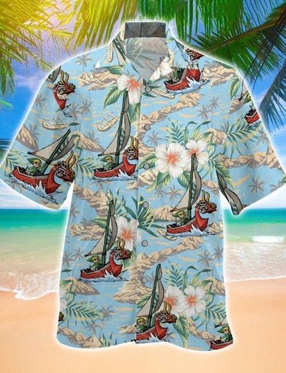 The Legend Of Zelda Graphic Hawaiian Shirt, Zelda Item Pattern Hawaiian Shirt