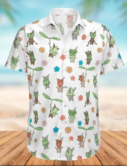 Zelda Majora And Korok Hawaiian Shirt, Zelda items shirt, Zelda Hawaiian Shirt