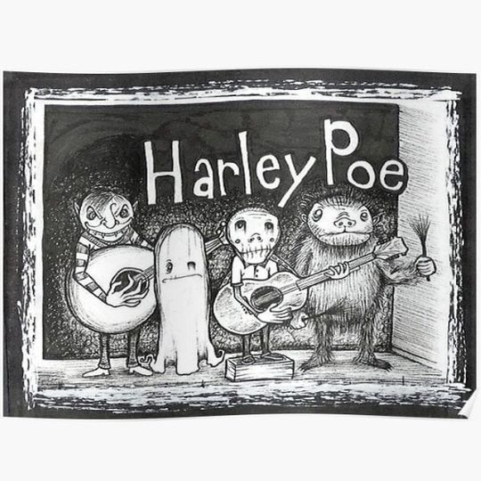 Harley Poe Folk Punk Poster