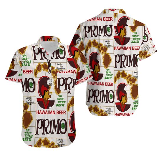 Hawaiian Holiday Primo Beer Aloha Shirt