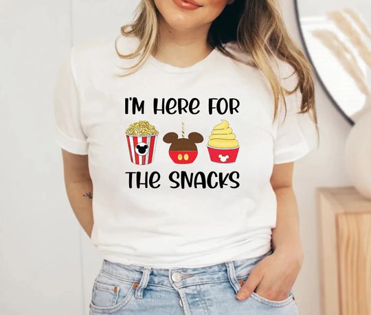 Disney Shirt,I'm Here For the Snacks,Disney Epcot Shirt,Disney Trip Shirts,Disney Vacation,Disneyland Shirts
