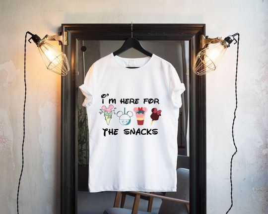 Disney Shirt, I'm here for the snacks , I'm here for the drinks, Disney Epcot Shirt, Epcot around the World Tee