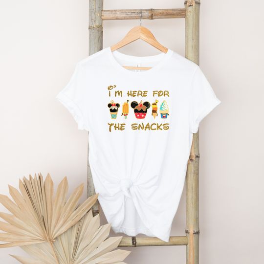 I'm Here For The Snacks Shirt, Cute Disney Snacks Shirt, Disney Matching Shirts, Disney Epcot Shirt