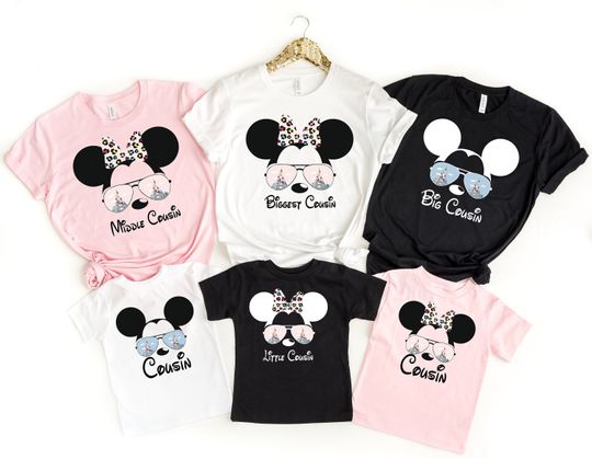 Custom Disney cousin Shirts, Cousin Crew Shirt, Big Cousin Shirt ,Biggest Cousin Shirt, Little Cousin Shirt