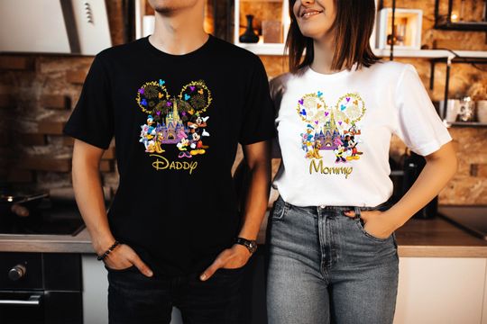 Custom Matching Disney Shirts, Custom Disney Couples Tee, Cute Matching Family Shirts, Disney Family Trip Shirt