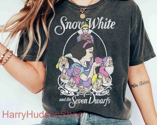 Retro 90s Disney Snow White  T-shirts, Snow White Princess Shirt