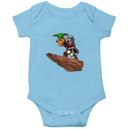 Mandalorian Grogu Onesies, Mandalorian Onesies, Star Wars, Star Wars Onesies, Disney Star Wars Onesies