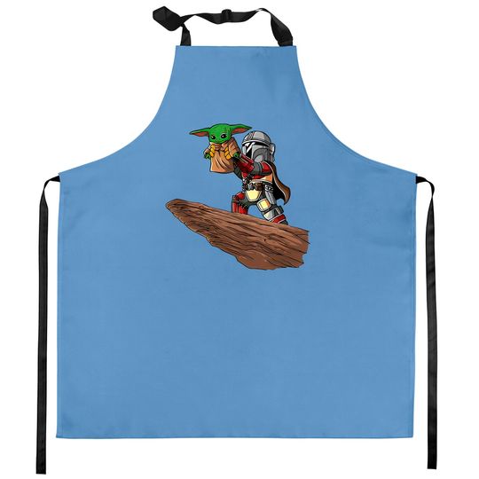 Mandalorian Grogu Kitchen Aprons, Mandalorian Kitchen Aprons, Star Wars, Star Wars Kitchen Aprons, Disney Star Wars Kitchen Aprons
