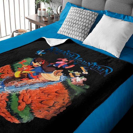 Retro Disneyland Splash Mountain Baby Blankets