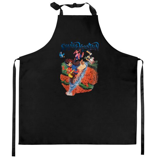 Retro Disneyland Splash Mountain Kitchen Aprons