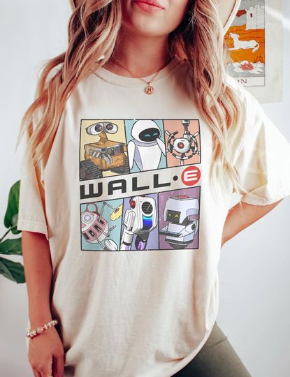 Retro Disney Pixar Wall-E Shirt, Disney Character Shirt