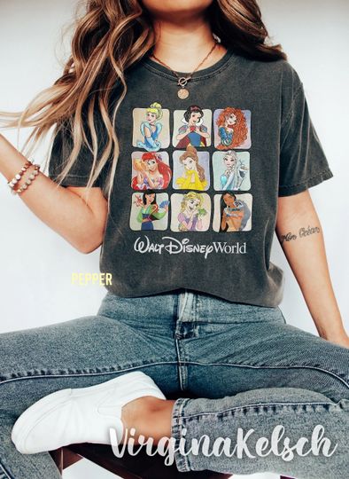 Disney Princess Disneyworld Shirt, Retro Disney Princess Shirt