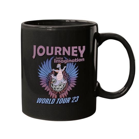 2023 Disney Figment, Disney Distressed Concert Mugs, Epcot Figment Mugs