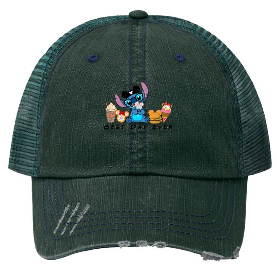 Best Day Ever Trucker Hats, Disney Stitch Trucker Hats, Disney Matching Trucker Hats