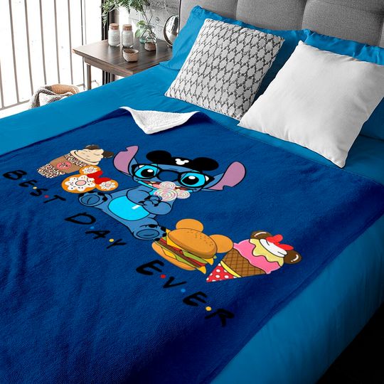 Best Day Ever Baby Blankets, Disney Stitch Baby Blankets, Disney Matching Baby Blankets