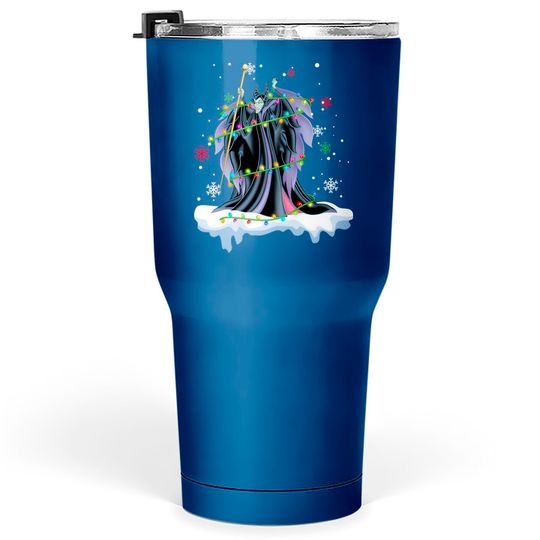 Disney Villains Maleficent Chirstmas Light Tumblers 30 oz