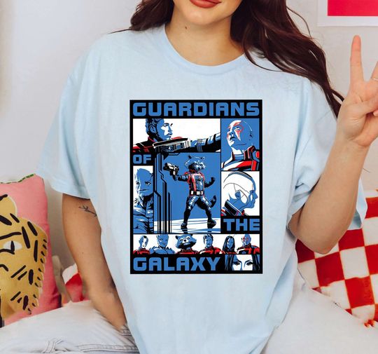 Guardians Of The Galaxy Squad Shirt, Retro Guardians of the Galaxy Vol.3 Shirt, Disney Group Shirt, Marvel Shirt, Rocket & Team Space Shirt