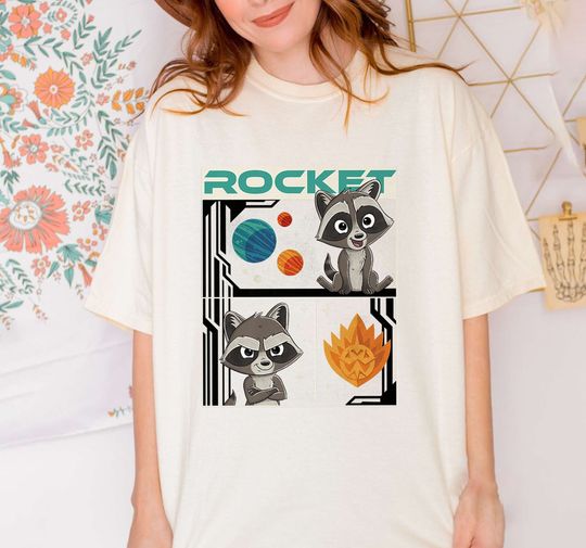 Rocket Raccoon Shirt - Guardians of The Galaxy Shirt - Marvel Shirt Retro Guardians of the Galaxy Vol.3 Shirt, Disney Group Shirt, Marvel