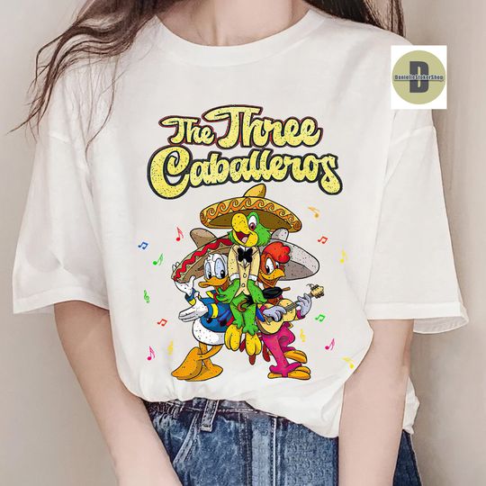 Disney The Three Caballeros Classic Retro T-Shirt, Magic Kingdom Shirt, Family Matching Tee