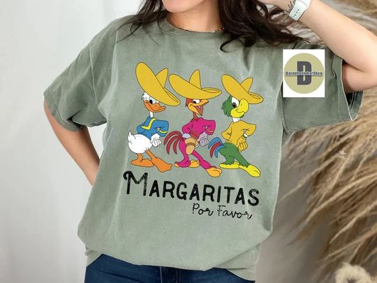 Disney Margarita Shirt, The Three Caballeros Shirt, Disney Epcot shirt, Disney Trip, Disney Group Tees