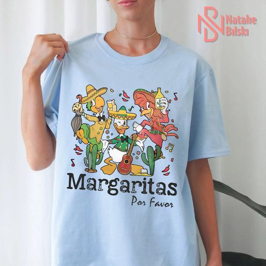 The Three Caballeros Shirt, Retro Disney Margarita shirt, Margaritas Por Favor, Disney Shirt, Margaritas Epcot Tee