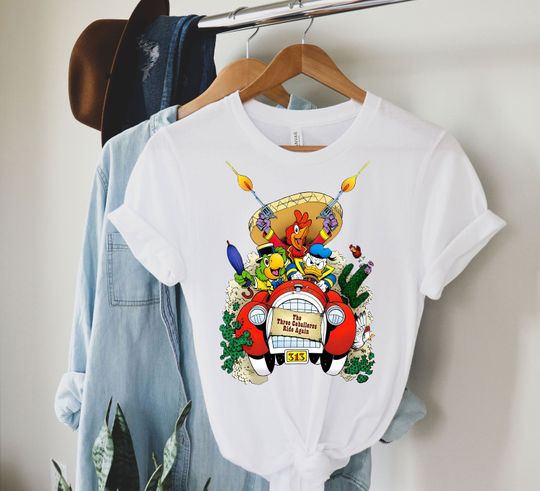 The Three Caballeros Shirt, Disney Amigo Shirt, 3 Amigos Tee, Panchito Pistoles The Three Caballeros Shirt