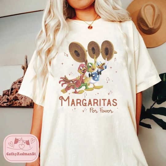 Retro Disney Margaritas Por Favor Shirt, Margaritas Epcot shirt, The Three Caballeros Shirt, WDW 2023 Shirt