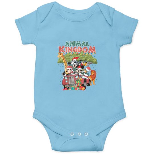 Comfort Colors Retro Disney Animal Kingdom Christmas Onesies, Mickey and Friends Christmas Onesies, Disneyland Xmas Vintage, Safari Christmas