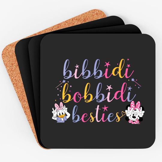 Bibbidi Bobbidi Besties Coasters, Minnie Daisy Coasters, Disney Squad Coasters, Disney Family Coasters