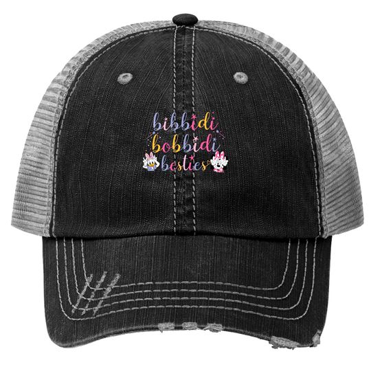 Bibbidi Bobbidi Besties Trucker Hats, Minnie Daisy Trucker Hats, Disney Squad Trucker Hats, Disney Family Trucker Hats