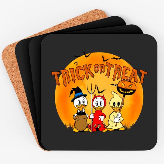 Disney Halloween Ducktales Huey Dewey and Louie Trick Or Treat Halloween Costume Unisex Coasters