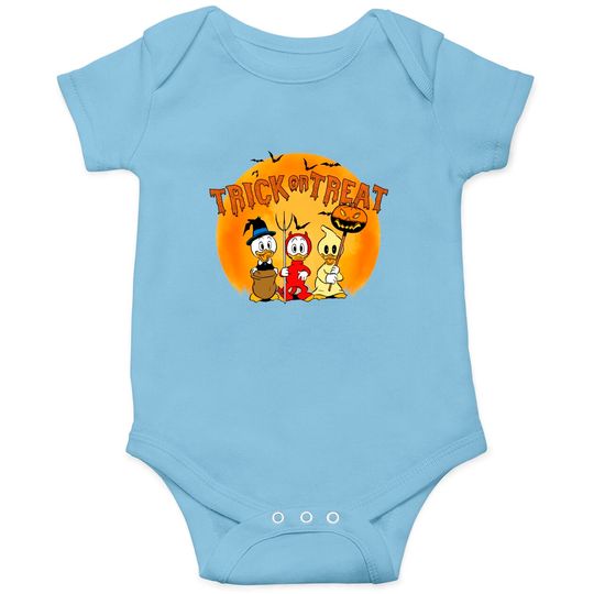 Disney Halloween Ducktales Huey Dewey and Louie Trick Or Treat Halloween Costume Unisex Onesies