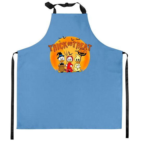 Disney Halloween Ducktales Huey Dewey and Louie Trick Or Treat Halloween Costume Unisex Kitchen Aprons