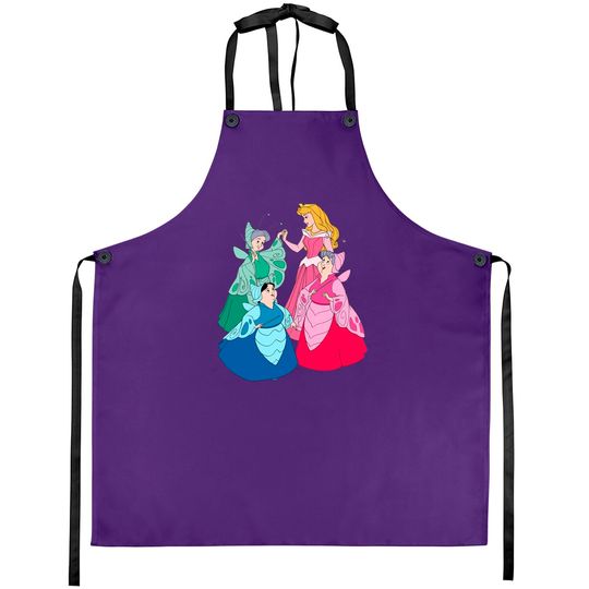 Sleeping Beauty Disney Aprons,Aurora Princess Aprons, Disney Group Aprons