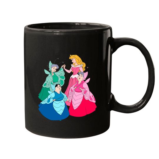 Sleeping Beauty Disney Mugs,Aurora Princess Mugs, Disney Group Mugs
